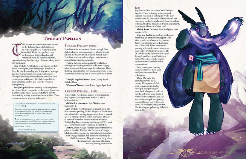 Papellonae - 5e Moth Ancestry